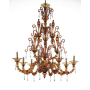 Lampadario in vetro di Murano Rezzonico Capriccio 15 luci