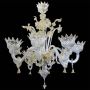 Iris Rosa Canaletto 8 lights with stage - Murano glass chandelier