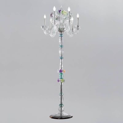 Lámpara de piso en cristal de Murano 021P