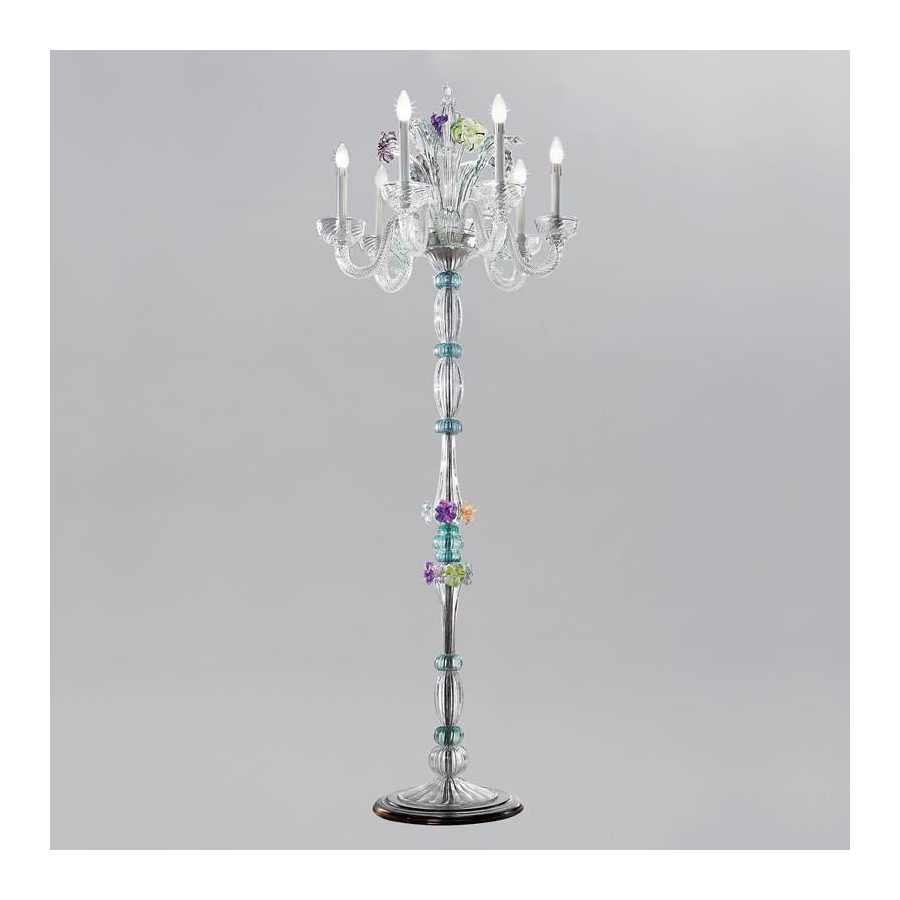 Lampadaire en verre de Murano 021P Lampadaire en verre de Murano 021P