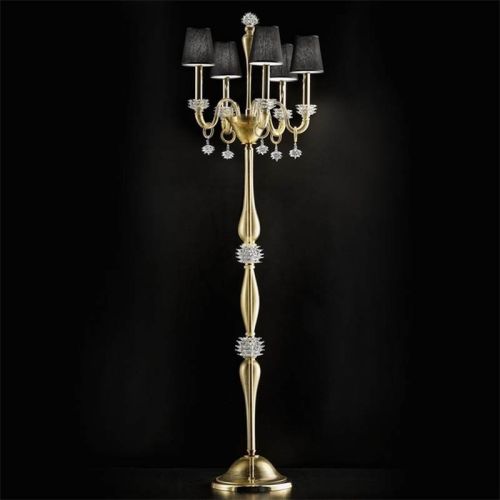 Girasoles ámbar - Lámpara de cristal de Murano