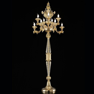 Lampadaire en verre de Murano Rezzonico