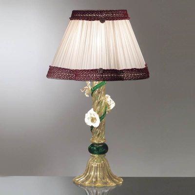 812 - Lámpara de mesa en cristal de Murano