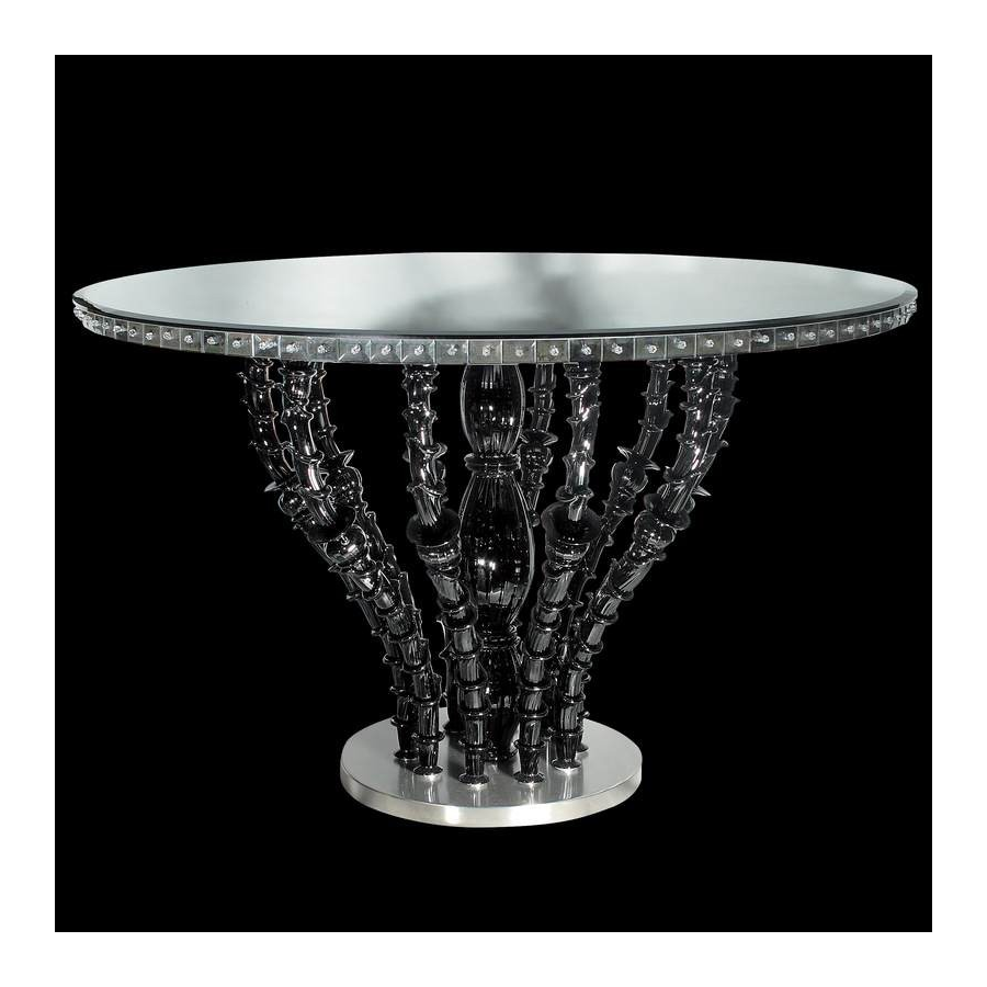 Table ronde en verre de Murano 028t Table ronde en verre de Murano 028t