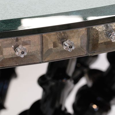 Runder Tisch aus Muranoglas 028t  - 2