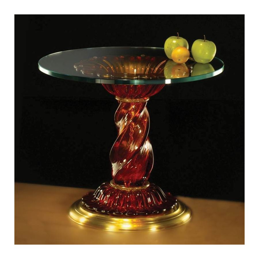Runder Tisch aus Muranoglas 901