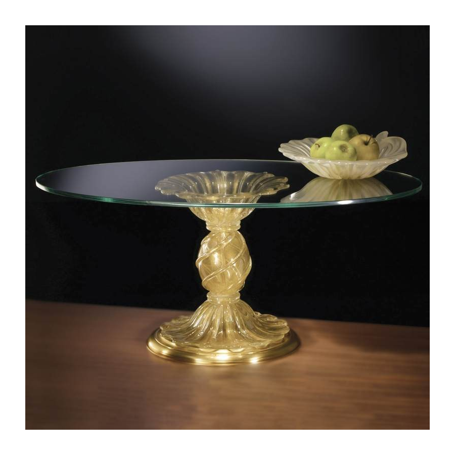 Mesa redonda de cristal de Murano 903 Mesa redonda de cristal de Murano 903