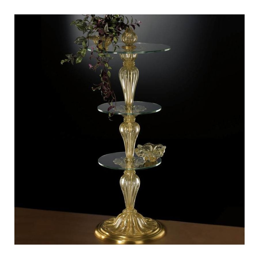 905 - Mesa a columna de cristal de Murano