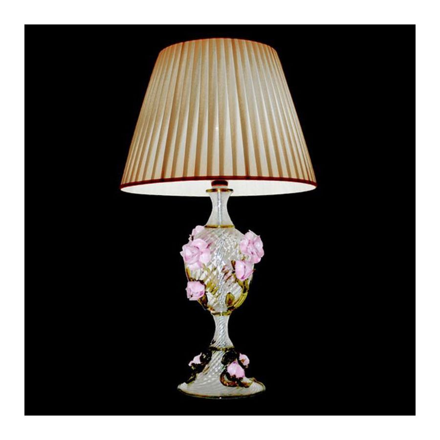 Roses - Lampe de table en verre de Murano