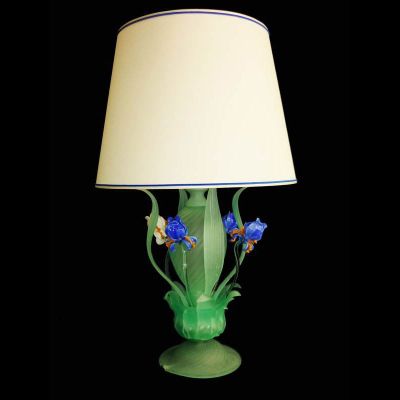 Lampe de table en verre de Murano Iris