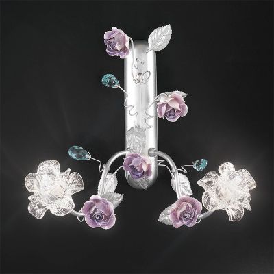 Rose - Lámpara de cristal de Murano