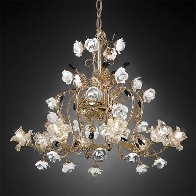 Rose - Murano glass chandelier