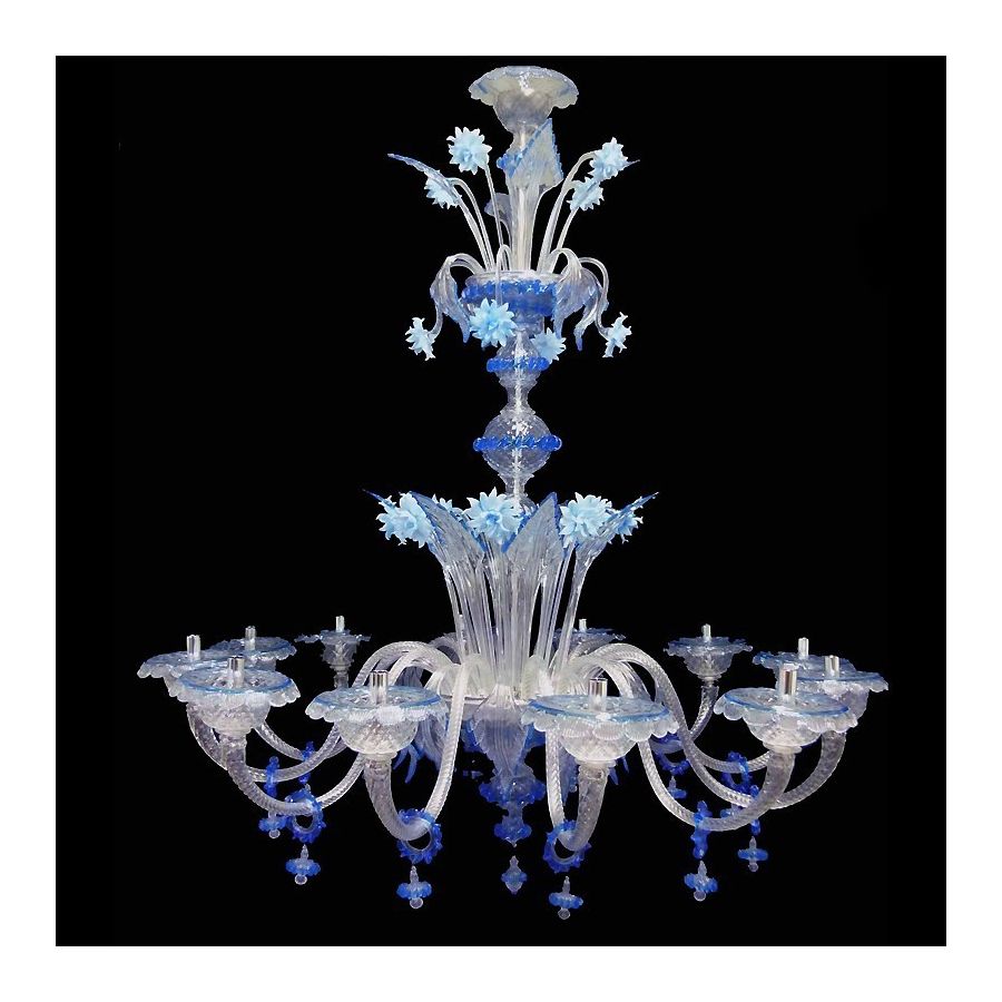 Ca' Vendramin - Venezianischen Glas-Kronleuchter 12 Lichter