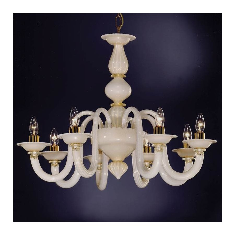 White Milk - Murano glass chandelier