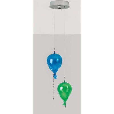 Murano Ballons – Kronleuchter aus Muranoglas, 2 Luftballon ohne Licht