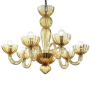 La Fenice - Murano chandelier 8 lights Crystal Polychrome 