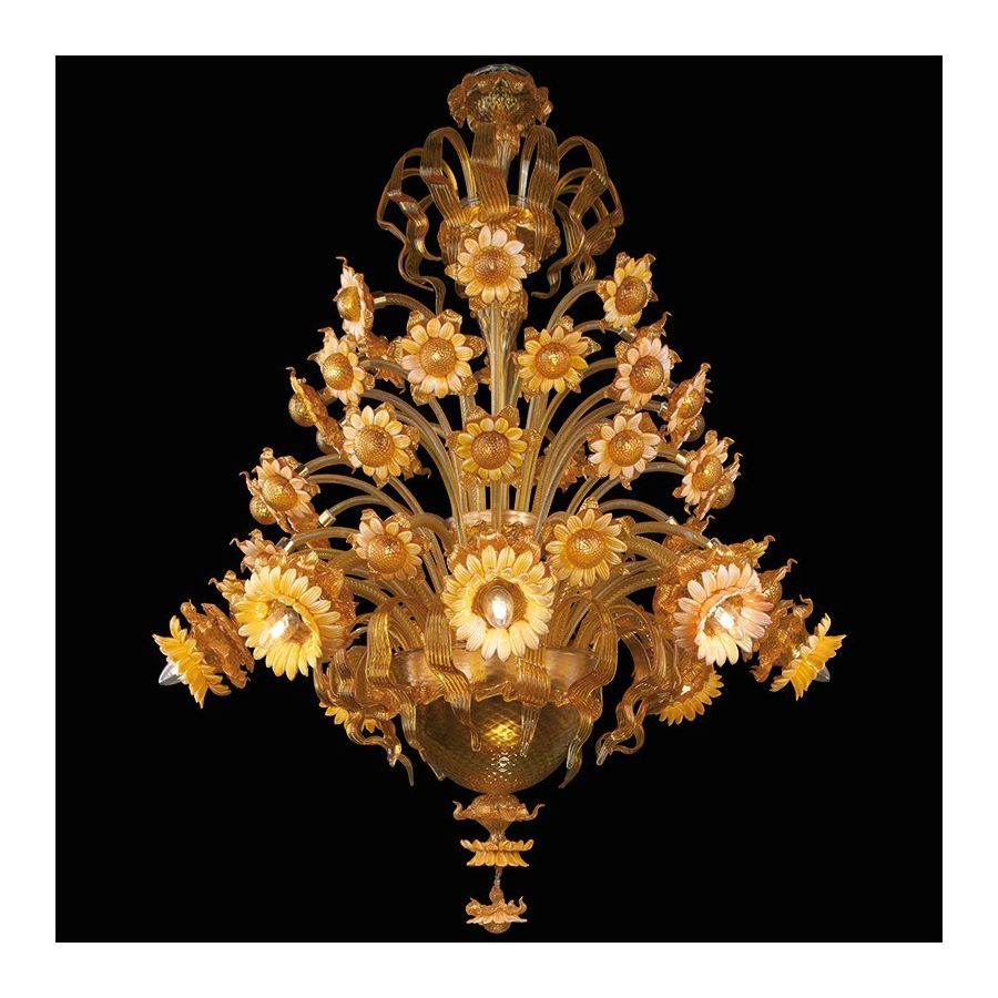 Reina Margarita - Lámpara de cristal de Murano