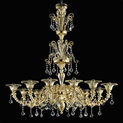 Lampe de table en verre de Murano Iris