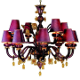 Vase Bouquet Iris Table Lamps Diam. 27 x 60 H. [cm] - Diam. 10 x 23 H. [inches]