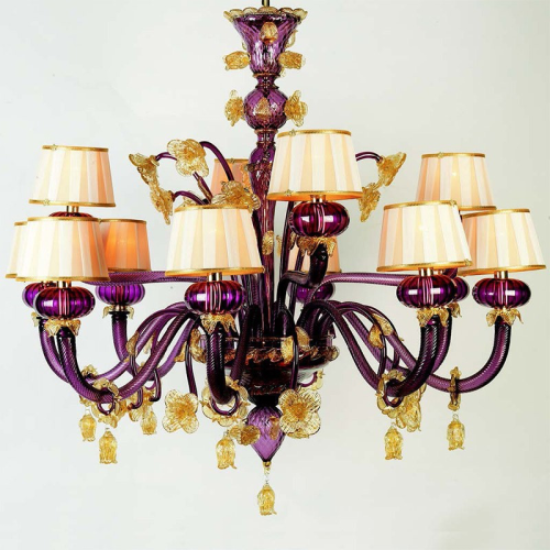 Flambeaux in vetro di Murano Accademia