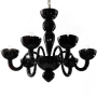 La Fenice - Murano chandelier 8 lights Crystal Polychrome Sky Blue led