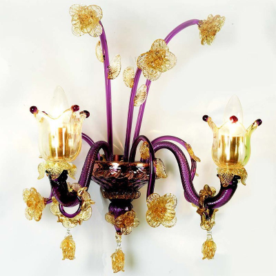 Lampadario in vetro di Murano