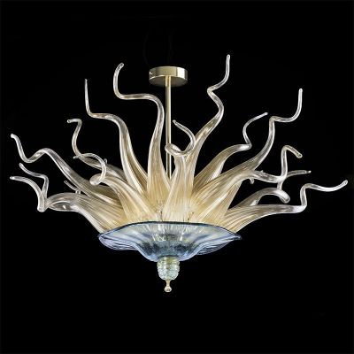 Euryale - Lámpara de techo de cristal de Murano con 6 luces