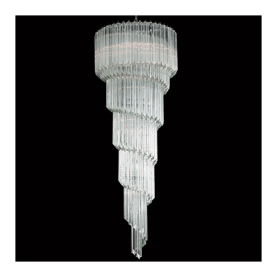 Prisma 4 a spirale - L11 - Lustre en verre de Murano Prisma 4 a spirale - L11 - Lustre en verre de Murano
