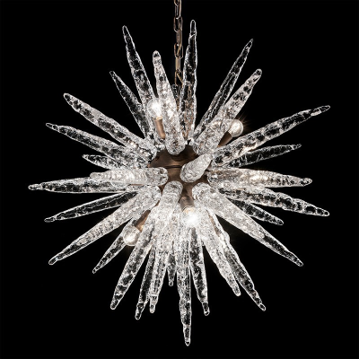 Eiszapfen - Murano Glas-Kronleuchter