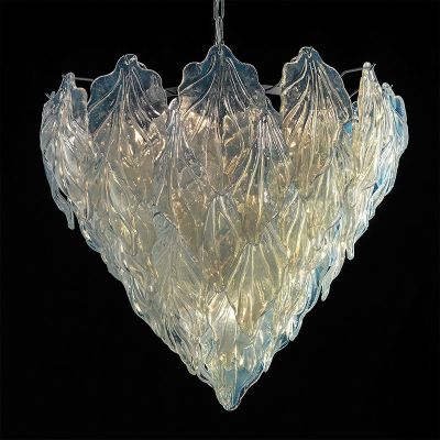 Opal Blätter - Murano Glas-Kronleuchter