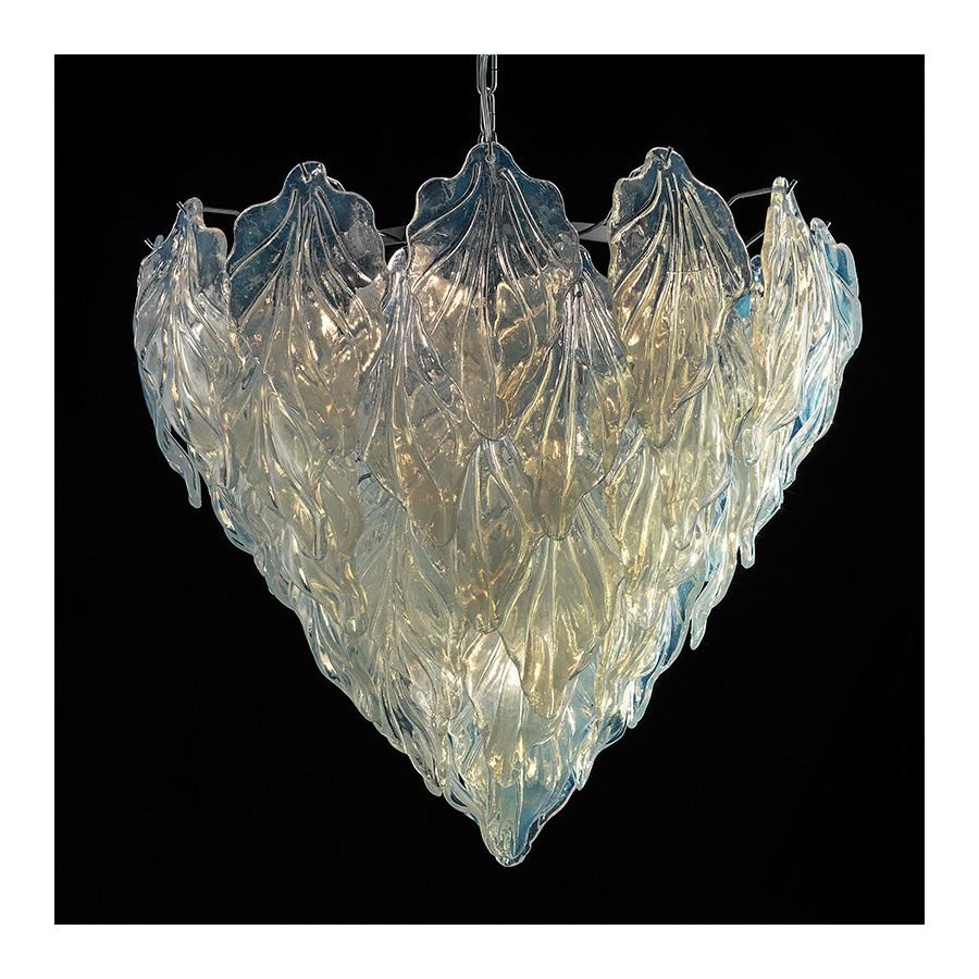 Hojas ópalo - Araña de cristal de Murano