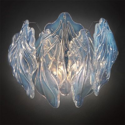 Opal Blätter - Murano Glas-Kronleuchter