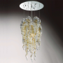 Table ronde en verre de Murano 028t Diam. 130 x 83 H. [cm] - Diam. 51 x 32 H. [inches] Lampes de table