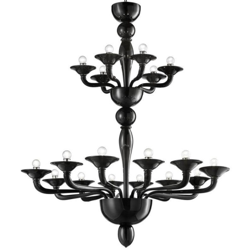 Rosa panther - Murano glas Kronleuchter