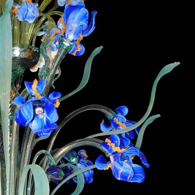 Iris Van Gogh 28 - Lámpara de cristal de Murano  - 3