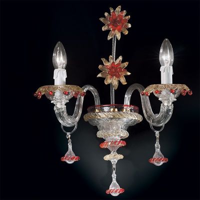 Sestriere - lampadario in vetro di Murano