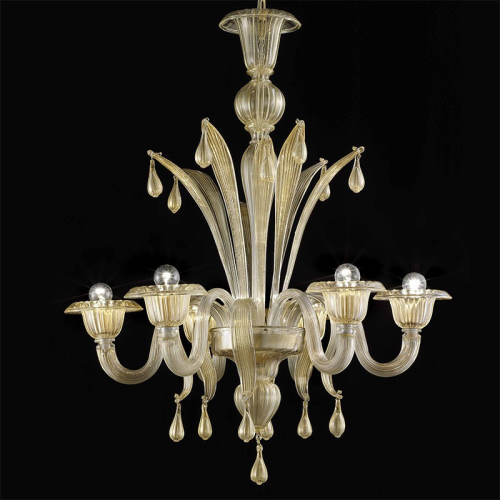 Biancaneve - Lampadario in vetro di Murano