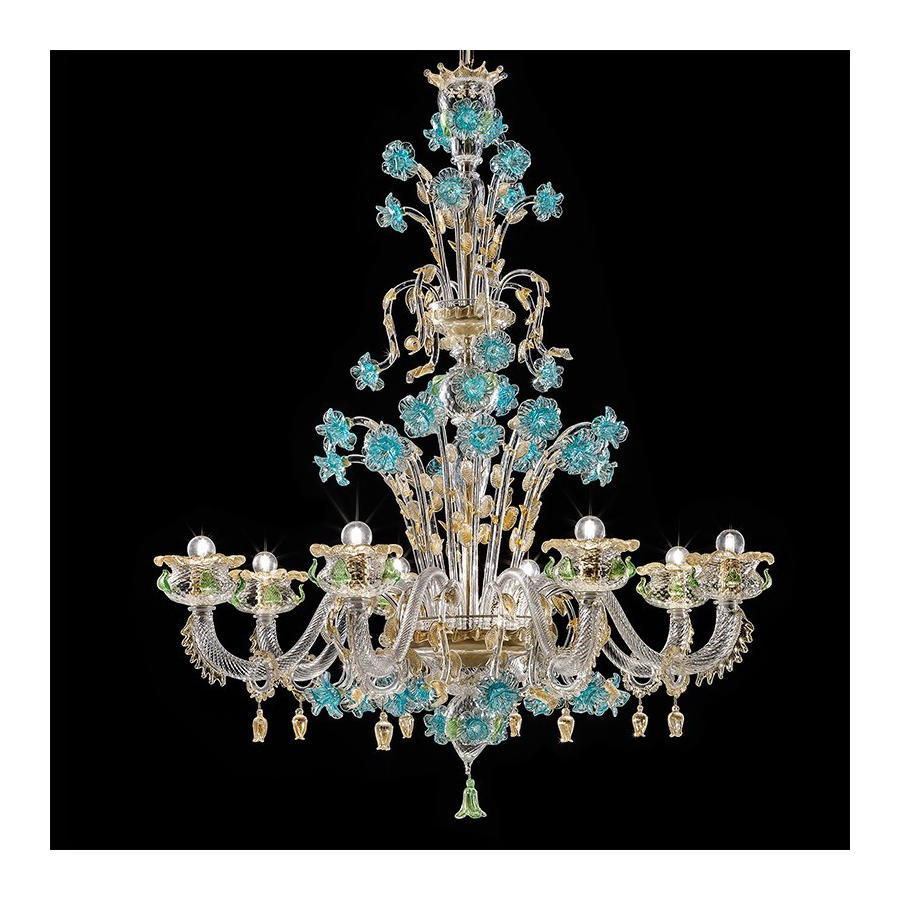 Lampadario in vetro di Murano Lampadario in vetro di Murano