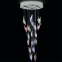 Algues - Applique en verre de Murano tout rouge