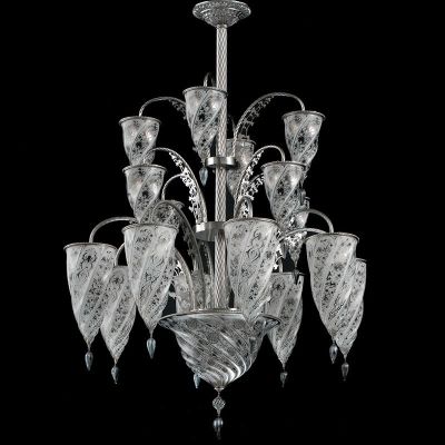 Ducale - Lámpara de cristal de Murano Antiguo Rezzonico Lujo