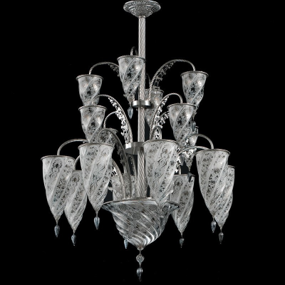 Ducale - Lustre en verre de Murano Ancien Rezzonico