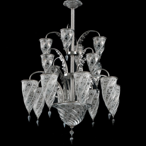 Ducale - Lustre en verre de Murano Ancien Rezzonico