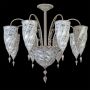 Murano glass chandelier Rezzonico Arabesque detail