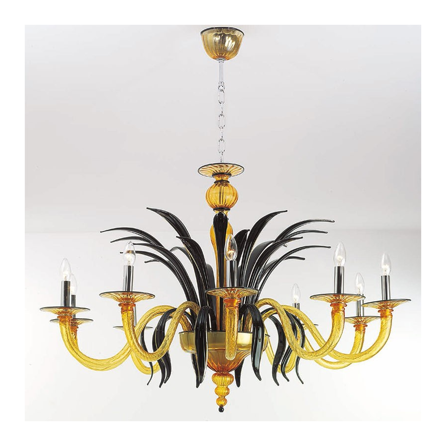 Lampadario in vetro di Murano Lampadario in vetro di Murano