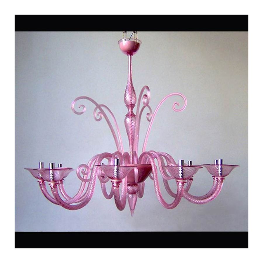 Pink Panther - Murano glass chandelier