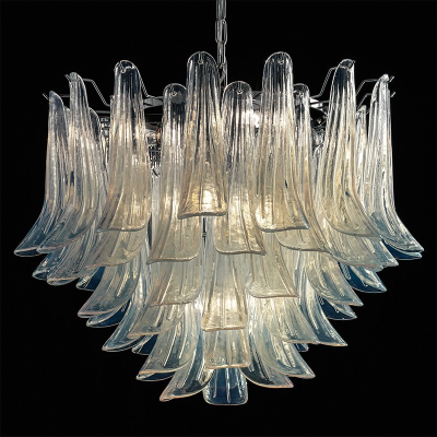 Capullos de rosa 6 luces - Lámpara en cristal de Murano