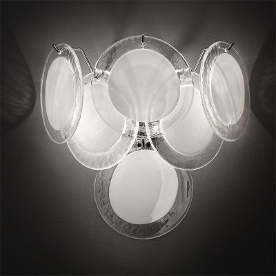 801 - Lámpara de mesa en cristal de Murano Diam. 45 x 68 H. [cm] - Diam. 18 x 27 H. [inches] Lámparas de mesa