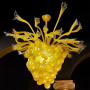 Aqua - Lampadario di Murano 5 luci trasp. oro