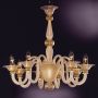 Serenella - Murano glass chandelier 9 lights Crystal Sky Blue