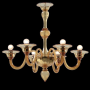 Serenella - Applique di Murano 3 luci Trasp. Bianco Latte